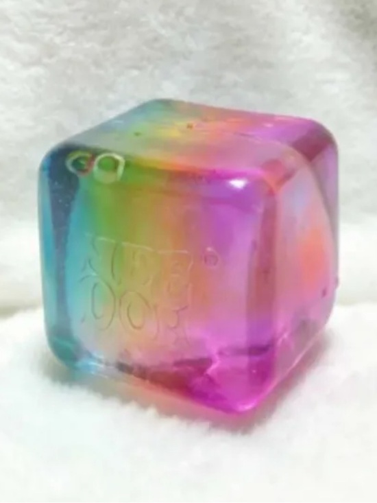 Schylling Other - Needoh Rainbow Iridescent Cube Super Solid Squish